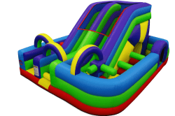 Millennium Dual Lane Slide and Obstacle Course